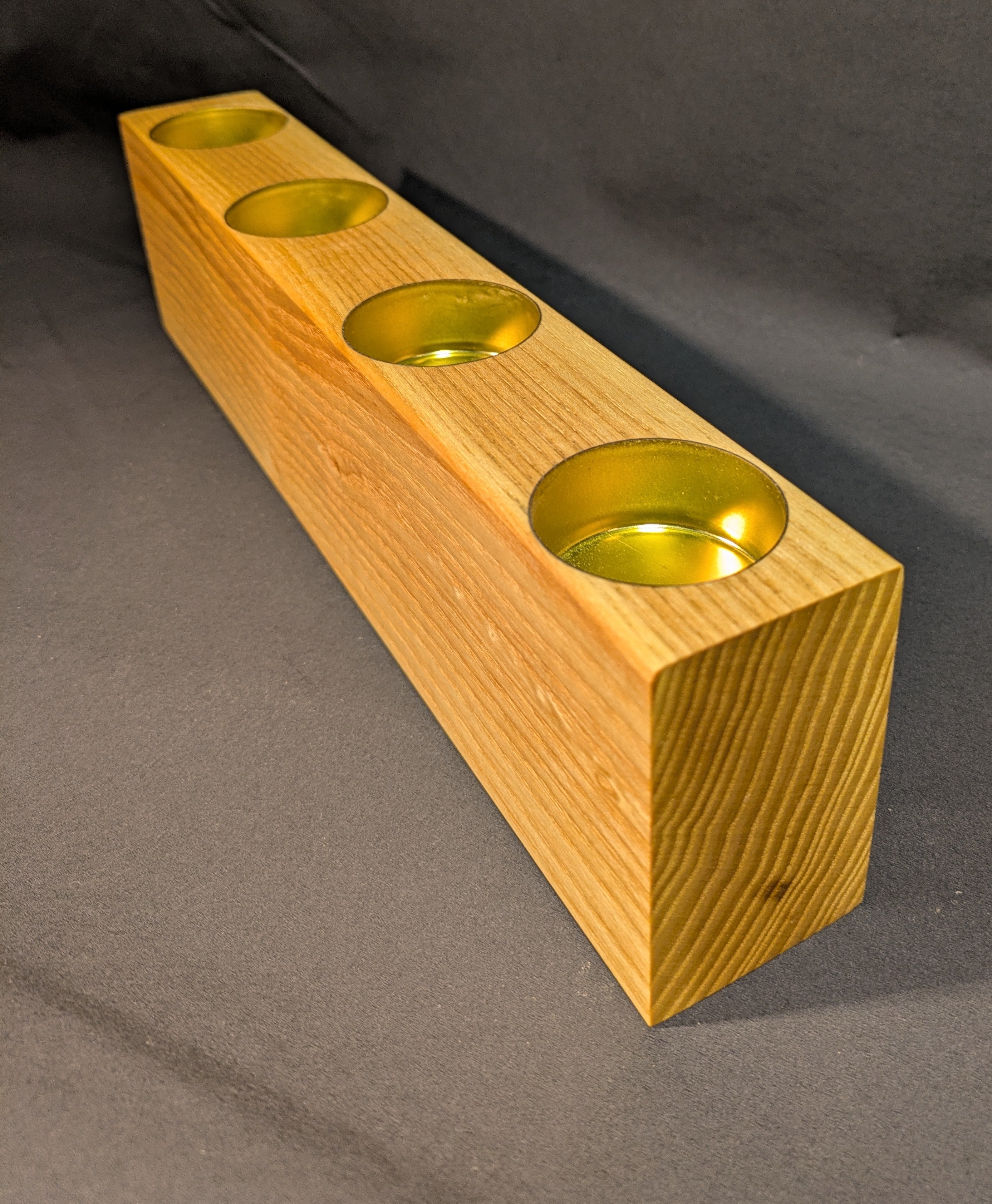 2- sidig lysholder for telys og kronelys