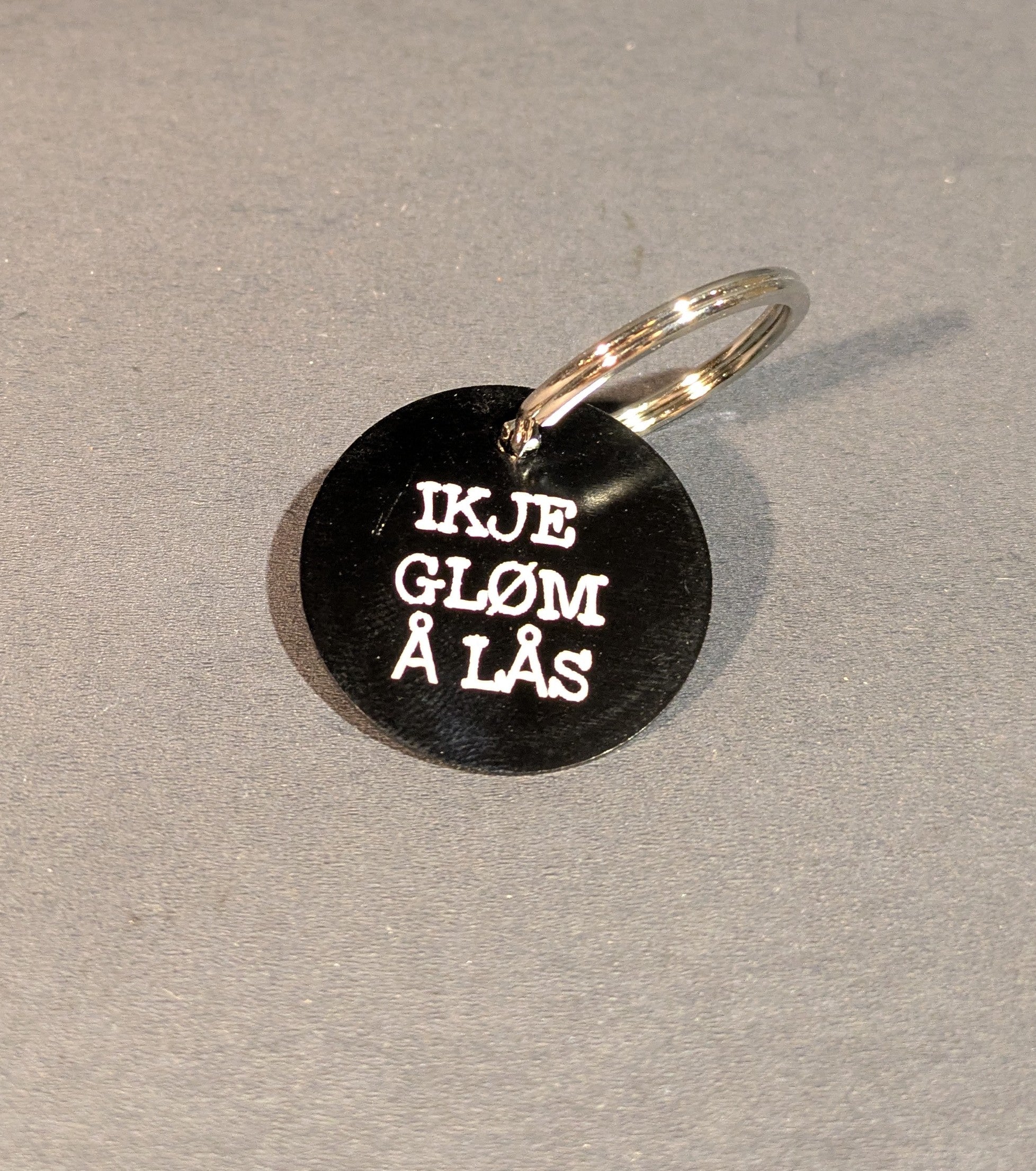 Nøkkelring IKJE GLØM Å LÅS