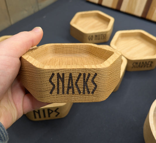 Hexagon skål Snacks